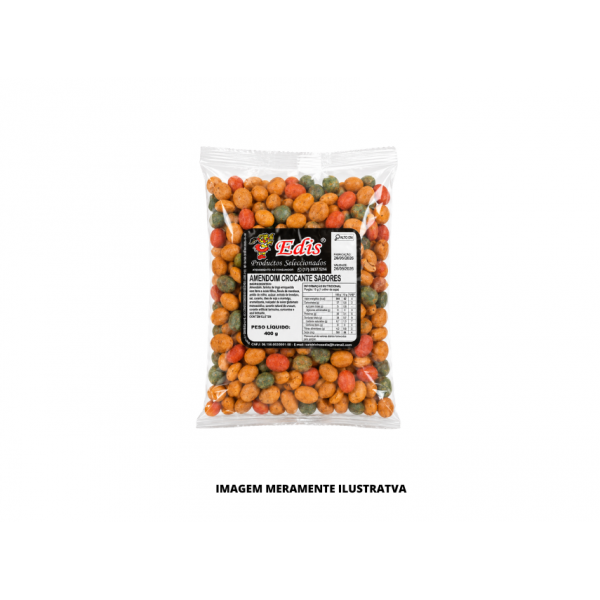 AMENDOIM - EDIS - 400g CROCANTE COLORIDO